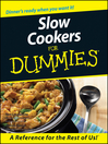 Slow Cookers For Dummies (eBook)